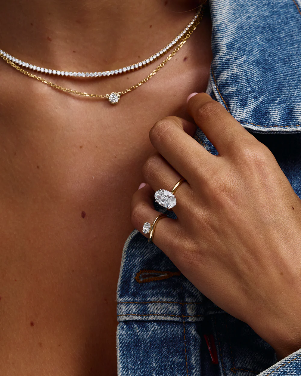 Astra Oval Pinky Ring - Ready in 7 Days - Image 4