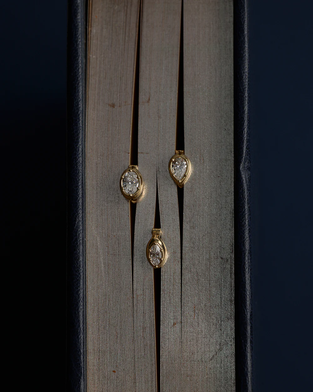 Cleo Oval Diamond Huggies - Image 13