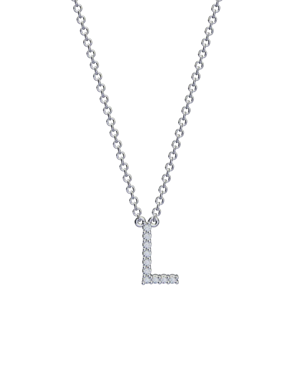 Diamond Initial Necklace - Image 51