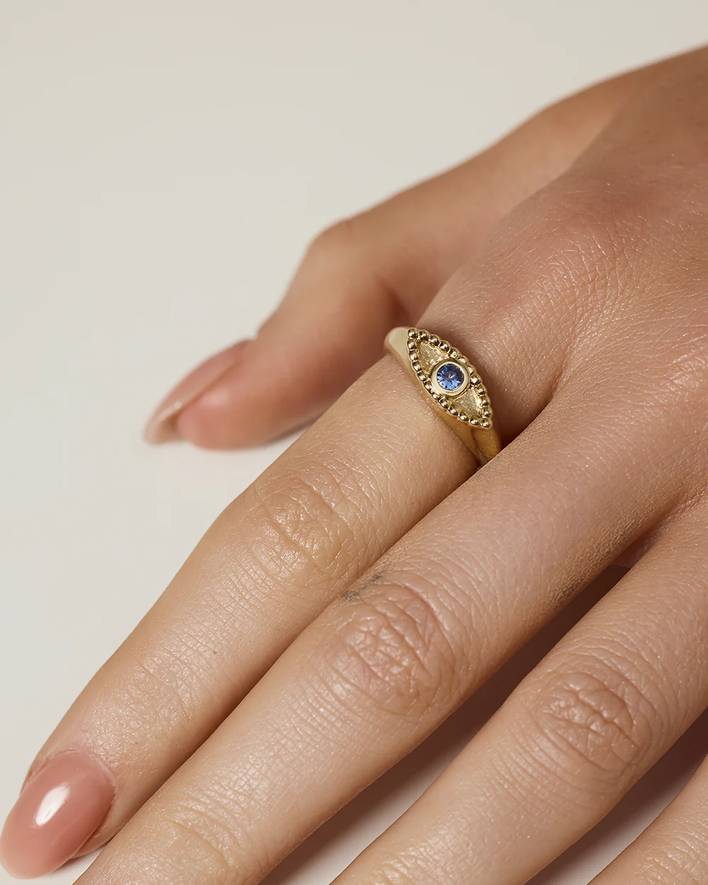 Evil Eye Signet Ring - Image 3