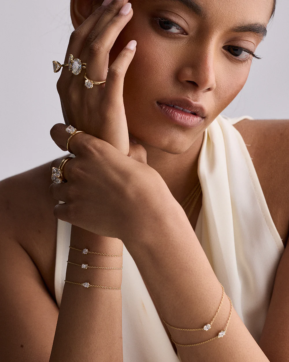 Jessica 1ct Brilliant Round Solitaire Diamond Ring - Image 6