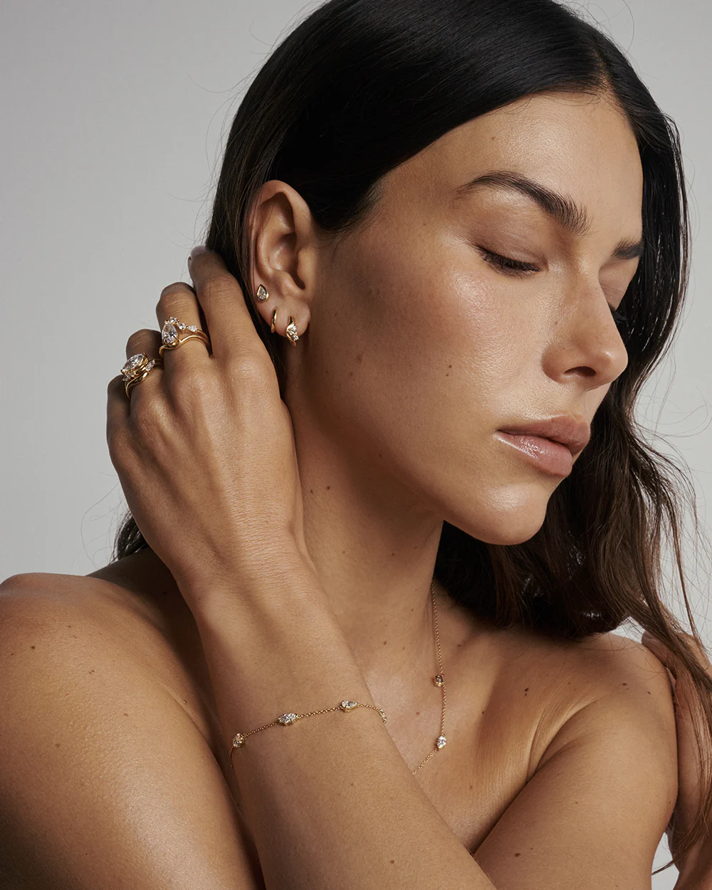 Multicut Diamond Charm Bracelet - Image 5