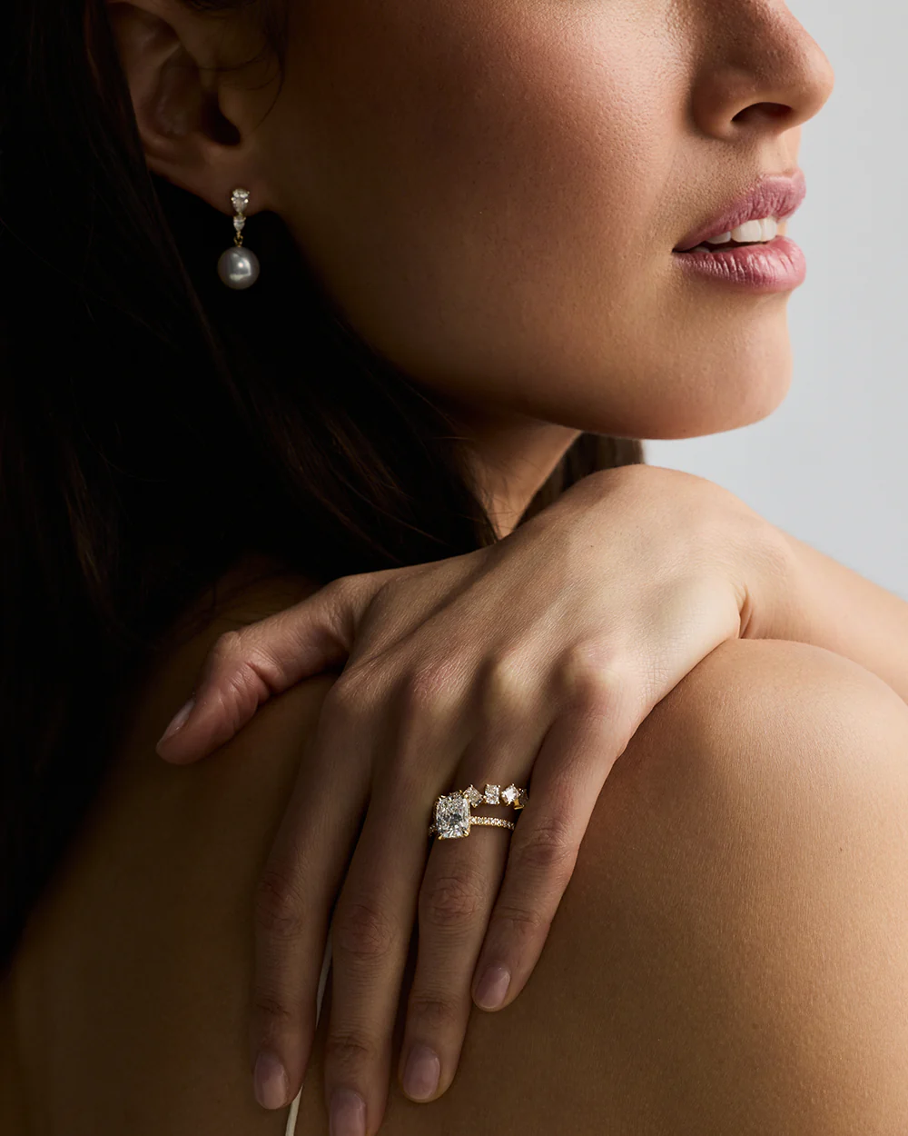 Renee Pearl Drop Earrings - Image 9