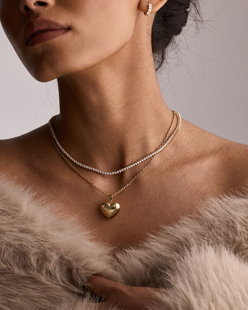 Three Claw Tennis Necklace - Image 8